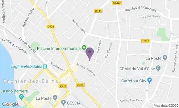 Localisation BNP Paribas Agence d