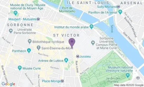 Localisation BNP Paribas Agence de Paris Jussieu Fac des Sciences