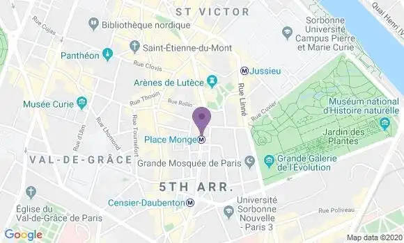 Localisation BNP Paribas Agence de Paris Lutèce