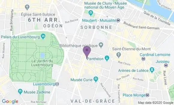 Localisation BNP Paribas Agence de Paris Quartier Latin