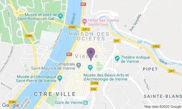 Localisation LCL Agence de Vienne