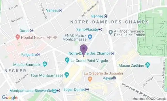 Localisation BNP Paribas Agence de Paris Rue de Rennes