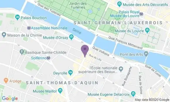 Localisation BNP Paribas Agence de Paris Rue du Bac
