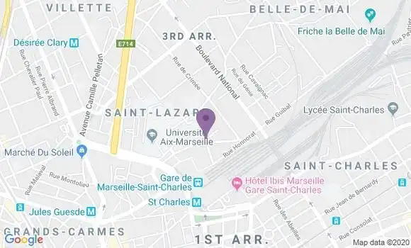 Localisation LCL Agence de Marseille Etudiants