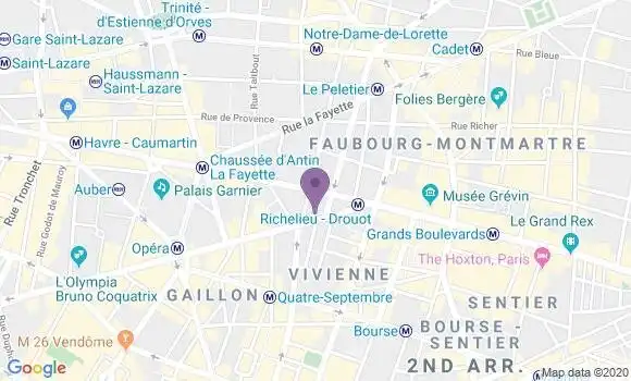 Localisation BNP Paribas Agence de Paris Agence Centrale