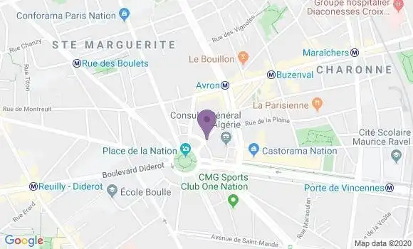 Localisation BNP Paribas Agence de Paris Taillebourg