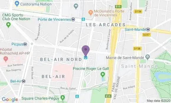 Localisation BNP Paribas Agence de Paris Boulevard Soult