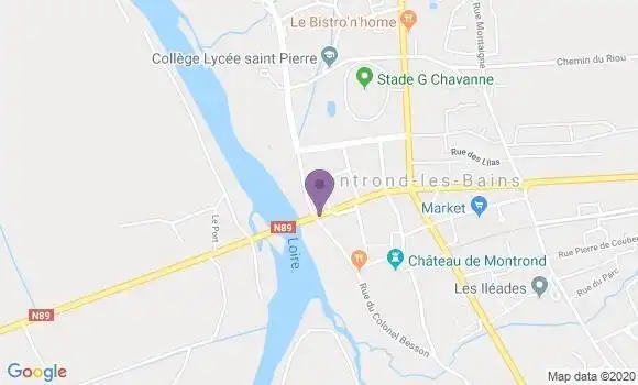 Localisation LCL Agence de Montrond les Bains