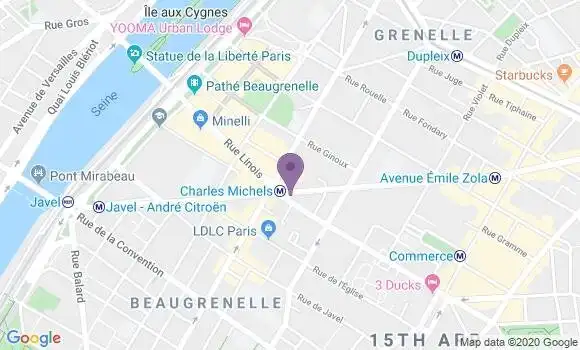 Localisation BNP Paribas Agence de Paris Charles Michels