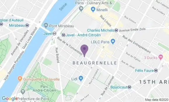 Localisation BNP Paribas Agence de Paris Convention