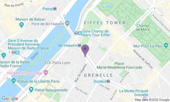 Localisation BNP Paribas Agence de Paris Dupleix