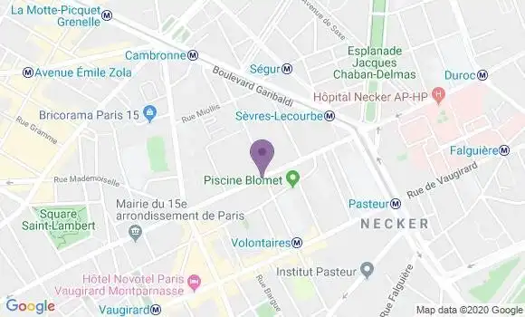Localisation BNP Paribas Agence de Paris Volontaires