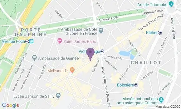 Localisation BNP Paribas Agence de Paris Saint Honoré d