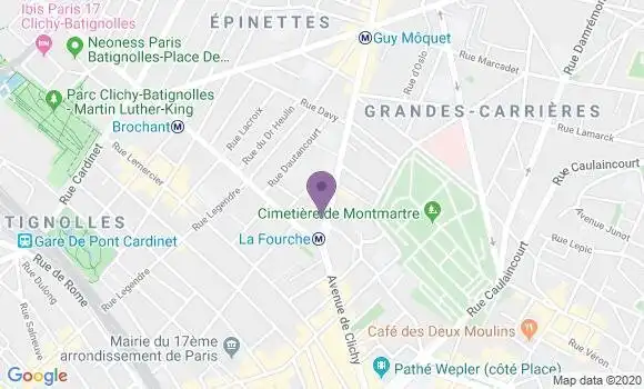 Localisation BNP Paribas Agence de Paris la Fourche