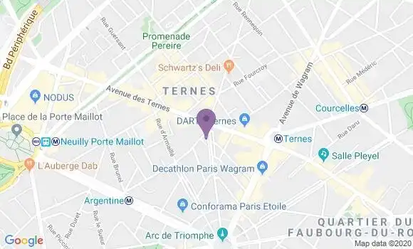 Localisation BNP Paribas Agence de Paris Mac Mahon