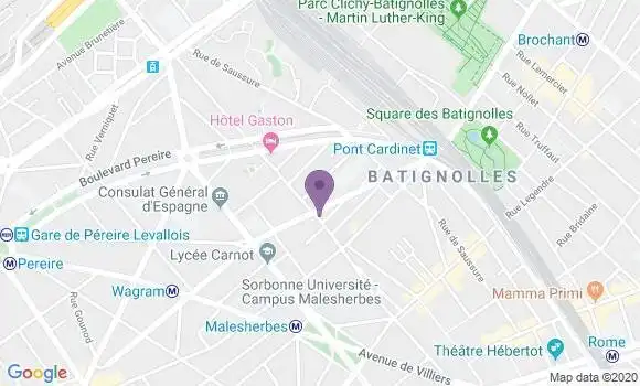 Localisation BNP Paribas Agence de Paris Tocqueville