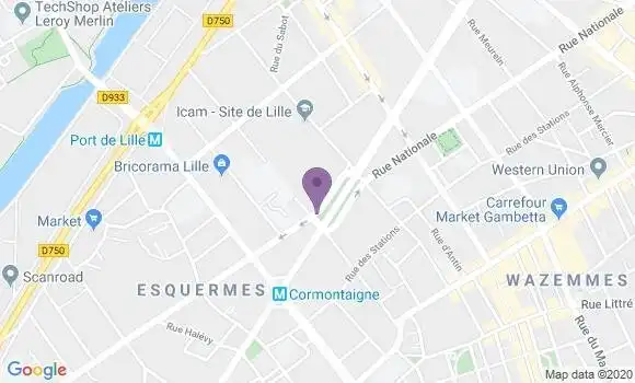 Localisation LCL Agence de Lille Maréchal Leclerc