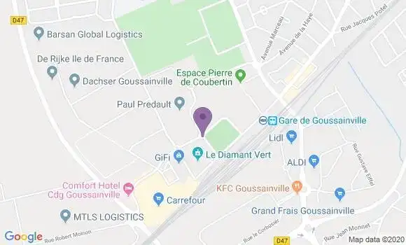 Localisation Banque Postale Agence de Goussainville les Olympiades