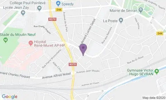 Localisation Banque Postale Agence de Gonesse Fauconnière