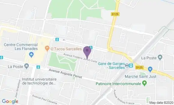 Localisation Banque Postale Agence de Sarcelles Lochères