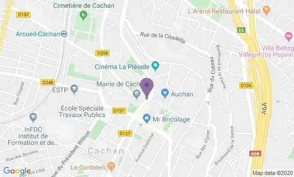 Localisation LCL Agence de Cachan