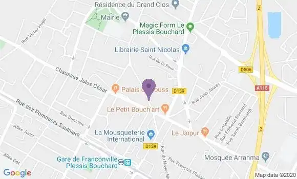 Localisation Banque Postale Agence de Le Plessis Bouchard