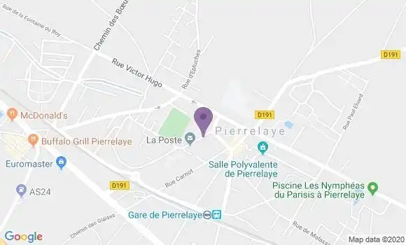 Localisation Banque Postale Agence de Pierrelaye