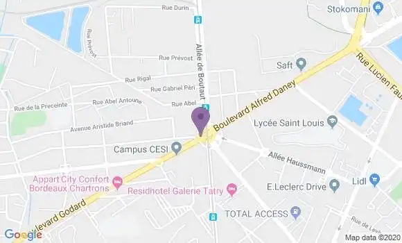 Localisation LCL Agence de Le Bouscat Ravezies