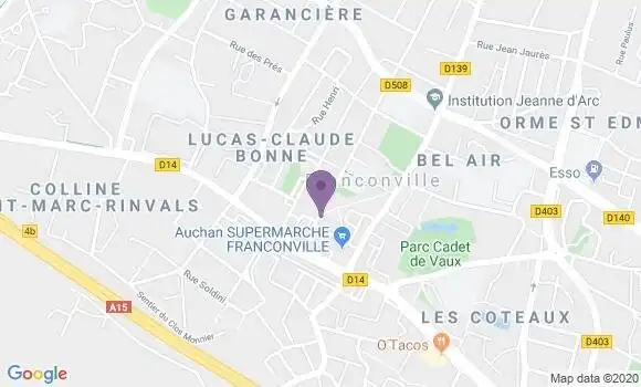 Localisation Banque Postale Agence de Franconville