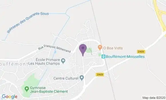 Localisation Banque Postale Agence de Bouffemont