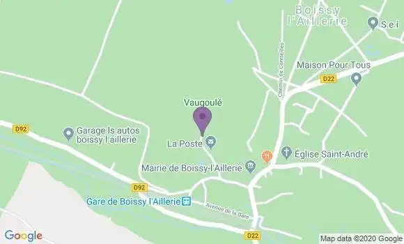 Localisation Banque Postale Agence de Boissy l
