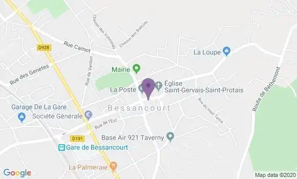 Localisation Banque Postale Agence de Bessancourt