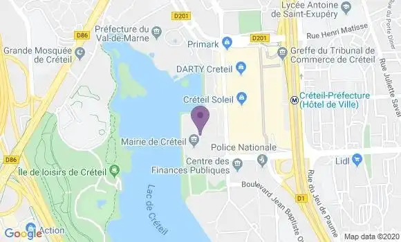 Localisation Banque Postale Agence de Créteil