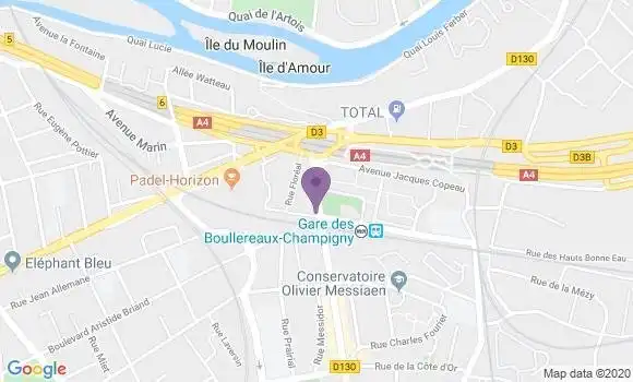 Localisation Banque Postale Agence de Champigny sur Marne République
