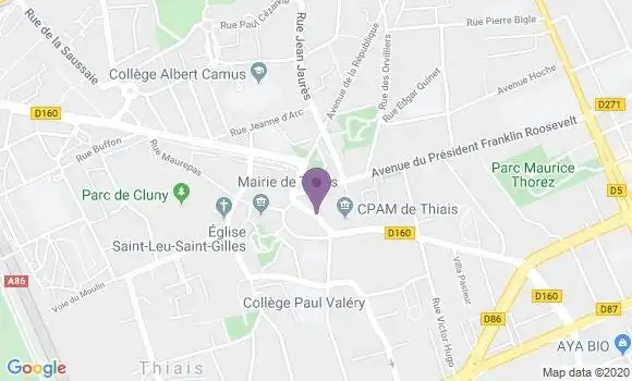 Localisation Banque Postale Agence de Thiais