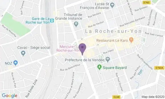 Localisation LCL Agence de La Roche sur Yon