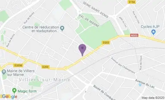 Localisation Banque Postale Agence de La Queue en Brie
