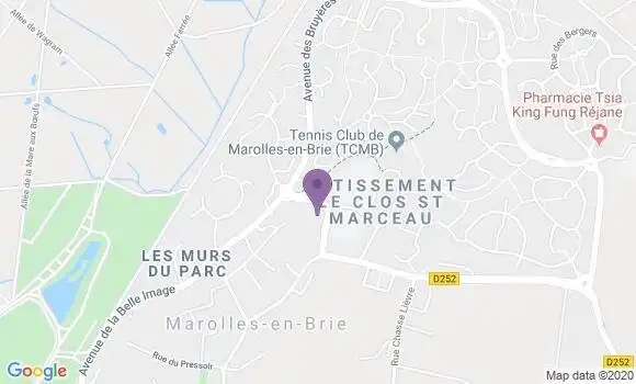 Localisation Banque Postale Agence de Marolles en Brie