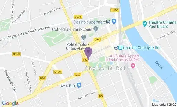 Localisation Banque Postale Agence de Choisy le Roi