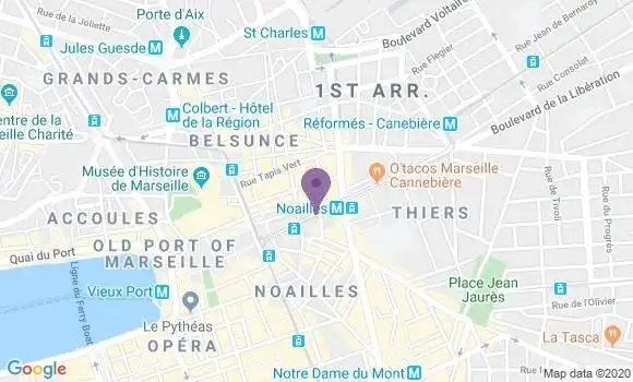 Localisation Société Générale Agence de Marseille