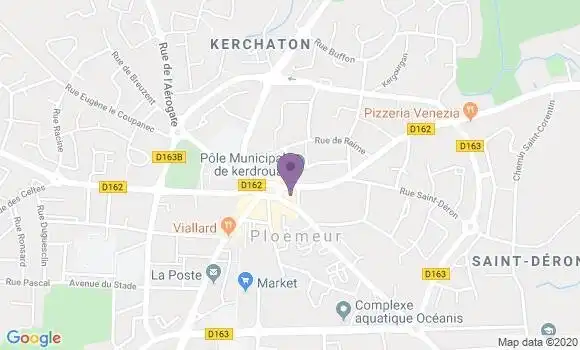 Localisation LCL Agence de Ploemeur