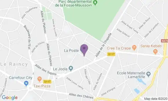 Localisation Banque Postale Agence de Clichy sous Bois