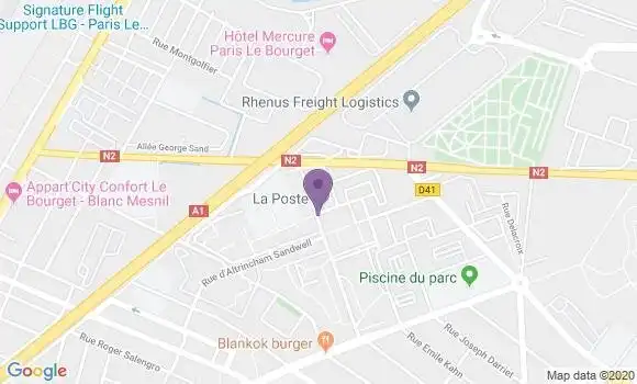 Localisation Banque Postale Agence de Le Blanc Mesnil Tilleuls