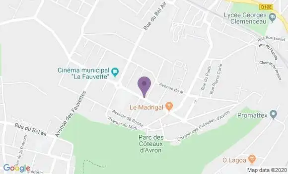 Localisation Banque Postale Agence de Neuilly Plaisance Avron