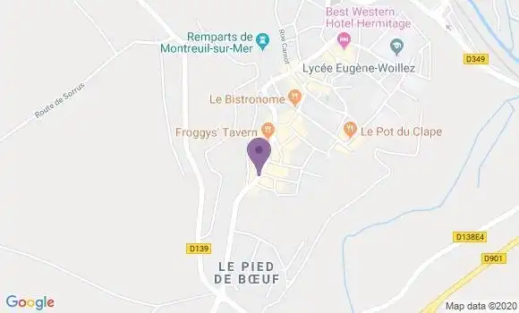 Localisation Banque Postale Agence de Montreuil la Noue Villiers
