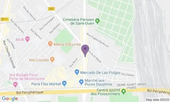 Localisation Banque Postale Agence de Saint Ouen Michelet