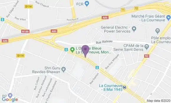 Localisation Banque Postale Agence de Stains l