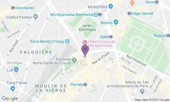 Localisation LCL Agence de Paris les Colonnes