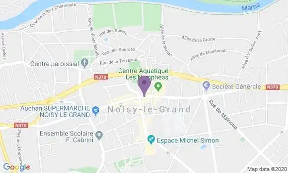 Localisation Banque Postale Agence de Noisy le Grand