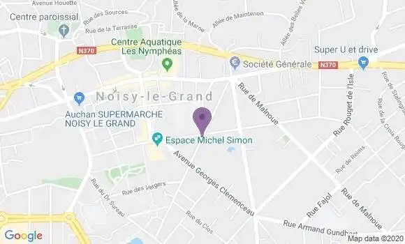 Localisation Banque Postale Agence de Gournay sur Marne